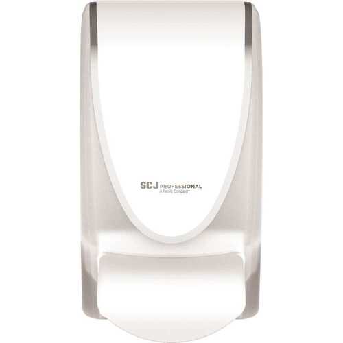 SC Johnson Professional TPW1LDS 1l Dispenser Transparent White/chrome Border - pack of 15