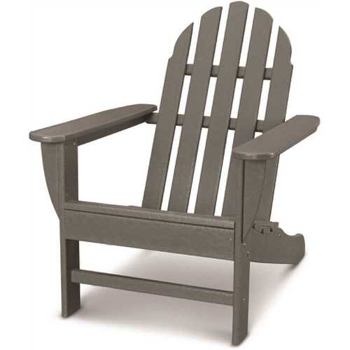 Cape Soleil VRAD4030GY Verde Modern Adirondack Chair In Slate Gray