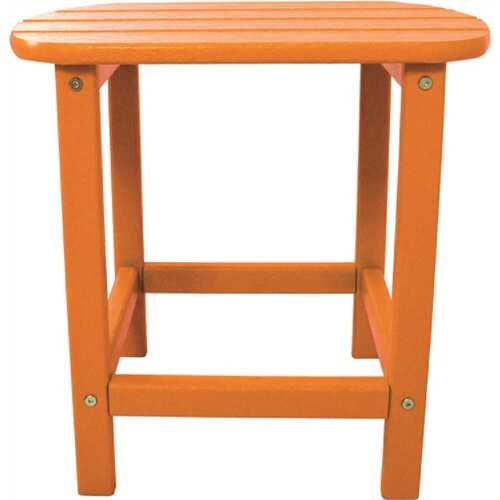 Verde 19" X 15" Side Table In Tangerine