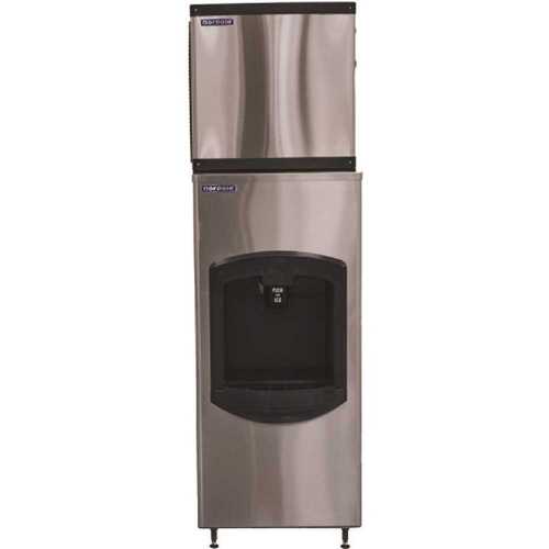 Norpole NPCIM35D Commercial Dispensing Ice Maker, 350 Lb Output, 110lb Bin Capacity