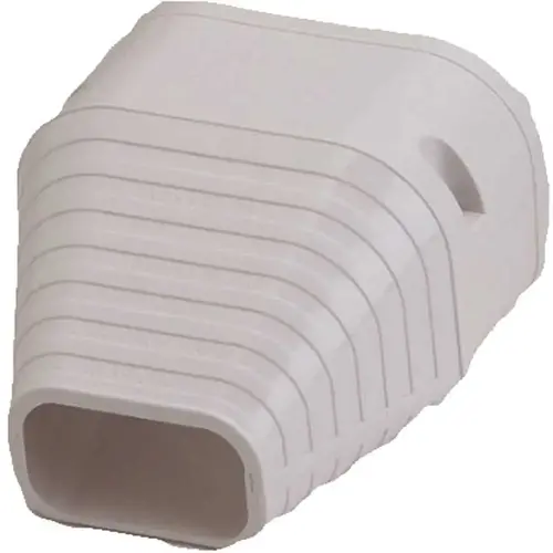 Slimduct End Fitting in White