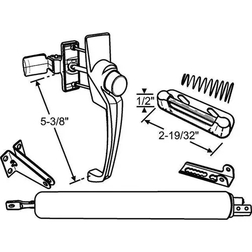 SCR STM KIT NO/CHAIN ALUMINUM