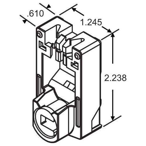 CAM LOCK SHOE .610