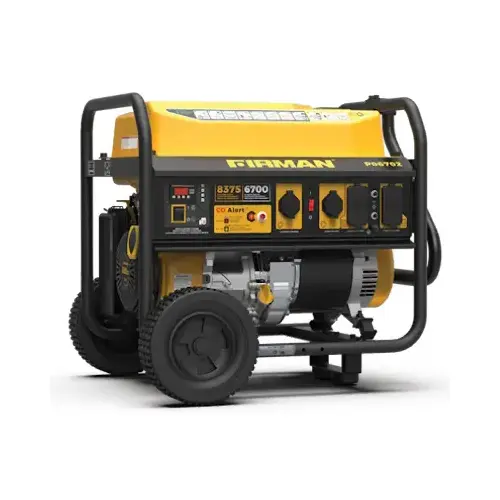 FIRMAN POWER EQUIPMENT P06702 Gas Portable Generator, Recoil Start, 30 Amps, 120/240-Volt, 8375/6700-Watts