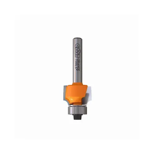 Roundover Router Bit, 1/4 In. Shank, 1/8 In. Radius