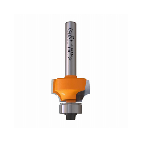 Roundover Router Bit, 1/4 In. Shank, 3/16 In. Radius