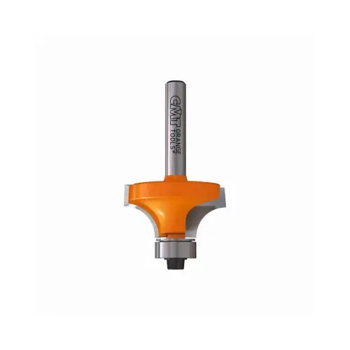 Roundover Router Bit, 1/4 In. Shank, 3/8 In. Radius