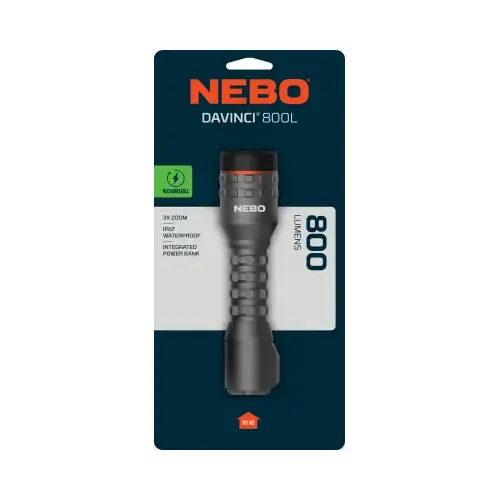 NEBO TOOLS/ASG NEB-FLT-1063 Rechargeable LED Flashlight, 4 Modes, 800 Lumen
