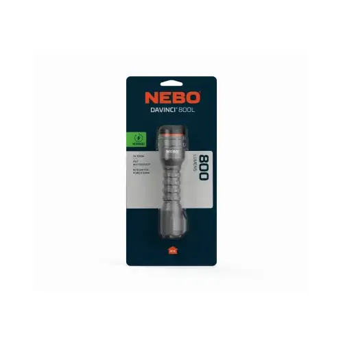 NEBO TOOLS/ASG NEB-FLT-1022 Davinci LED Rechargeable Flashlight & Power Bank, 4 Modes, 1800 Lumen