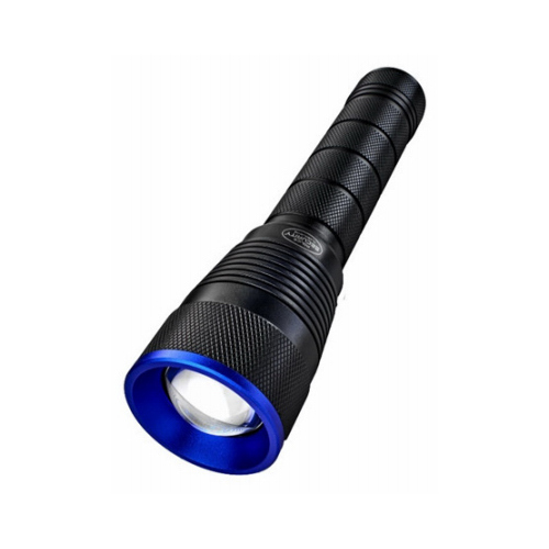 Police Security Skylar is an exceptionally bright tactical flashlight. Driving 3300 lumens of ultra-brightness, the Skylar will light up the sky. With its slide focus and five settings, this tactical flashlight is the answer to versatility and is perfec