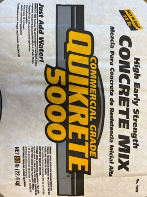 Quikrete 100750 50LB 5000PSI Concrete