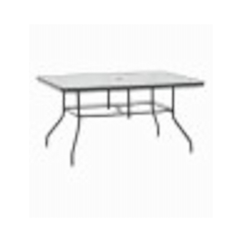 J&J GLOBAL LLC 203087 61"x38" BLK GLS Table