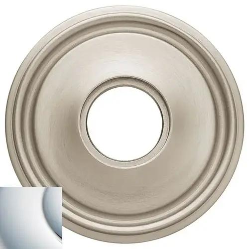 Single Dummy 2-5/8" Grooved Rose Bright Chrome Finish