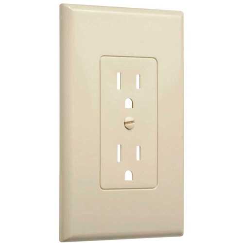 Masque 1-Gang Decorator Wallplate, Ivory