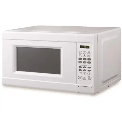 0.7 Cf White Microwave With Child Resistance Oven Door