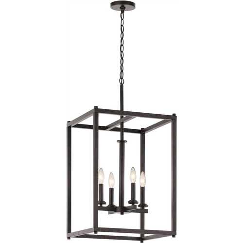 Crosby Black 4 Light Foyer Pendant