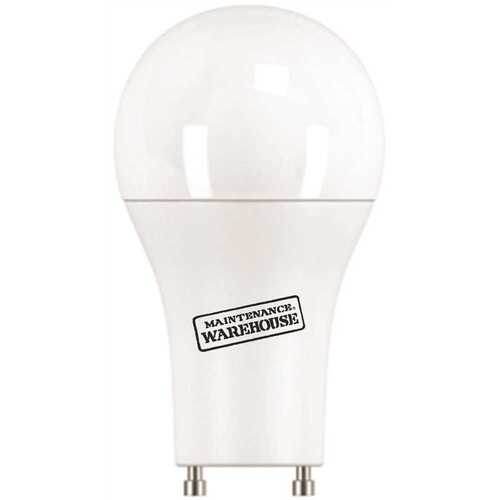 MAINTENANCE WAREHOUSE 12A19GU60WT20D5 9 Watt A19 Gu24 LED A-Line Bulb 2700k