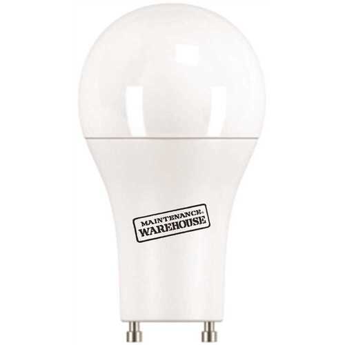 MAINTENANCE WAREHOUSE 12A19GU60WT20D6 10 Watt A19 Gu24 LED A-Line Bulb 4000k