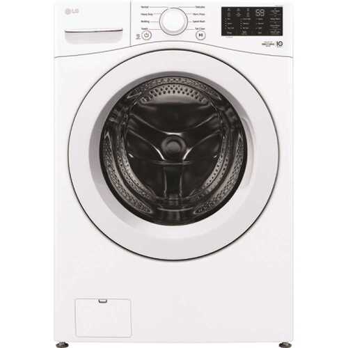 LG Electronics WM3470CW 5.0 Cubic Feet Ultra Large Capacity Front Load Washer With Coldwash