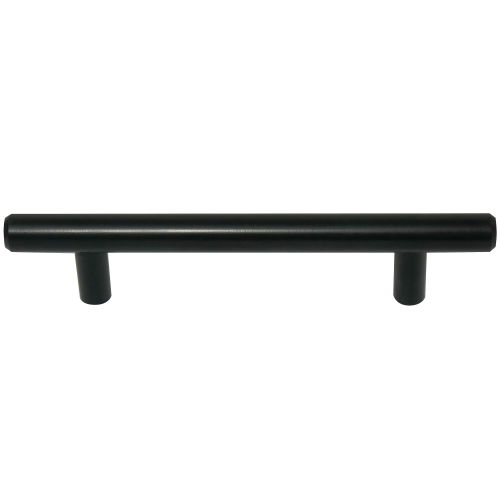 96mm Steel T-Bar Pull Matte Black - pack of 5