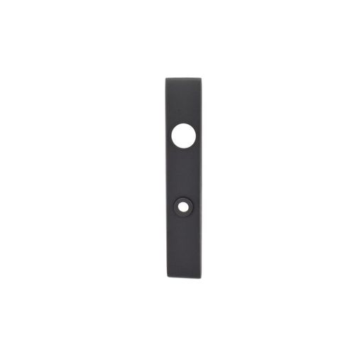 Lakeshore Exterior Escutcheon Cut for Cylinder Satin Black Finish