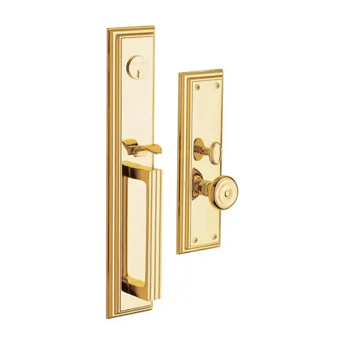 Tremont Single Cylinder Entry Mortise Trim Unlacquered Brass Finish