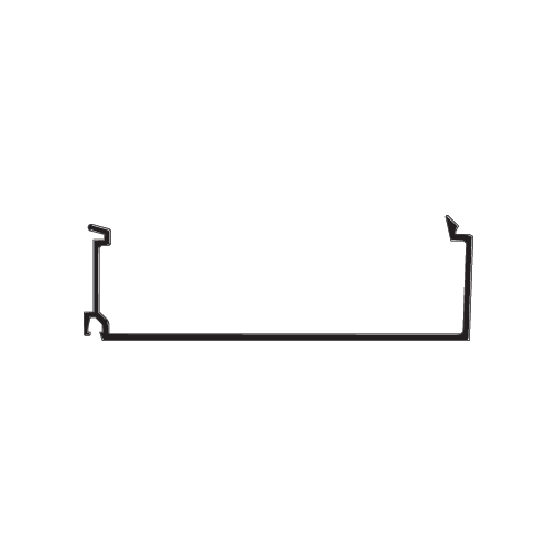 Inside 1" Glass Stop for OS Window Wall Systems, Mill- 24'-2" Stock Length