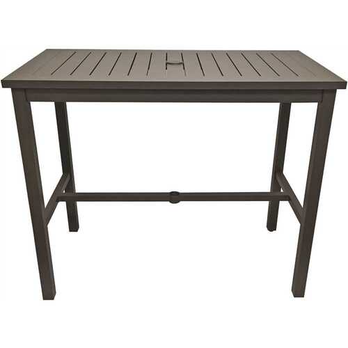 51x28 Sigma Bar Height Table, 100% Aluminum, Black