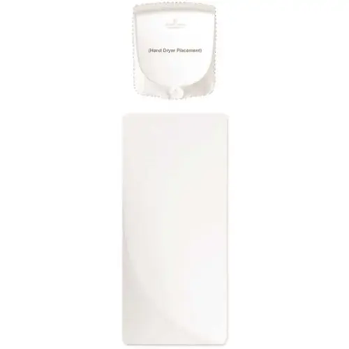 WORLD DRYER 37-10455K Wall Guard Antimicrobial White