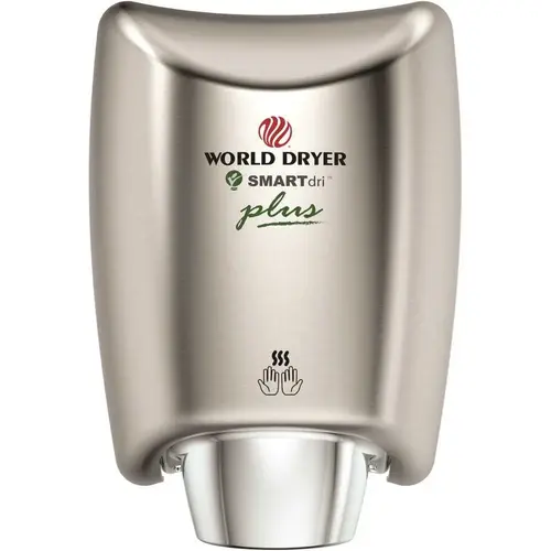 WORLD DRYER K-973P2 Smartdri Plus Series Hand Dryer Stainless Steel