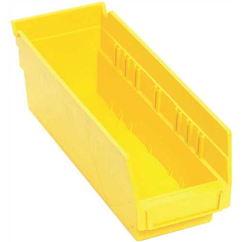 Yellow Shelf Bin 11-5/8 X 4-1/8 X 4 In