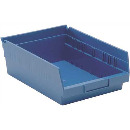 4 In Blue Shelf Bin 11-5/8 X 8-3/8 X 4 In