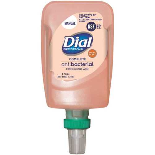 DIAL CORPORATION 0 17000 16670 4 Antibacterial Foaming Hand Wash Refil Fit Manual Disp - pack of 6