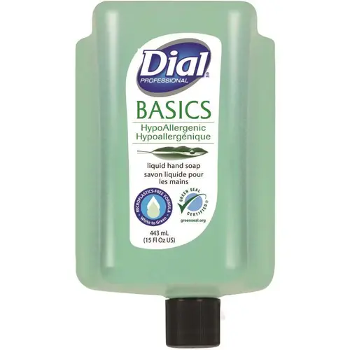 The Dial Corporation 0 17000 33827 9 Basics Mp Free Liq Soap Rf Versa Disp Unscented 15oz - pack of 6