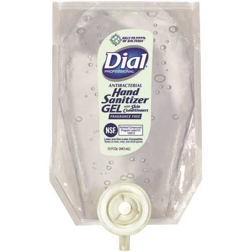 DIAL CORPORATION 0 17000 12258 8 Antibacterial Gel Hand Sanitizer Refill-Versa Disp Ff - pack of 6