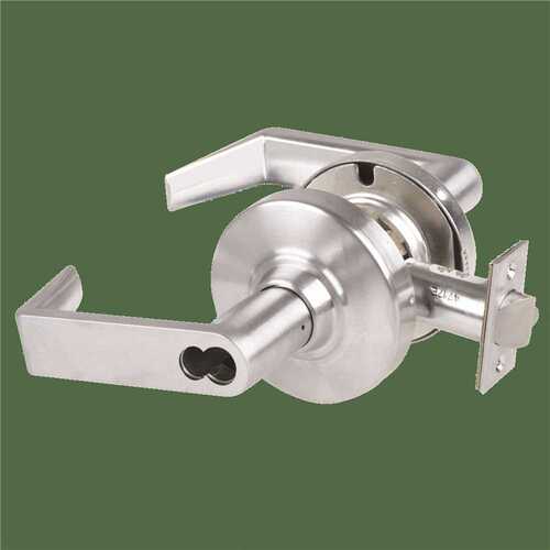 Grade 1 Storeroom Lock, Rhodes Lever, Sfic Prep Less Core, Satin Chrome