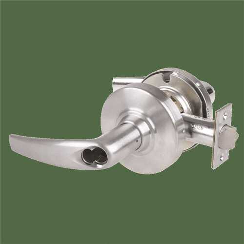 Grade 1 Storeroom Lock, Athens Lever, Fsic Prep Less Core, Satin Chrome