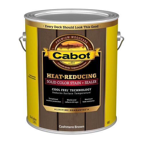 Stain and Sealer Heat-Reducing Solid Cashmere Brown Water-Based Acrylic 1 gal Cashmere Brown