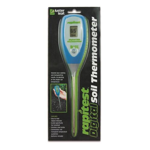 Luster Leaf 1625 Soil Thermometer Digital Multicolored Multicolored