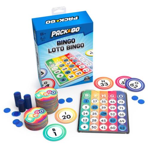 Bingo Game Pack & Go Loto Multicolored 249 pc Multicolored