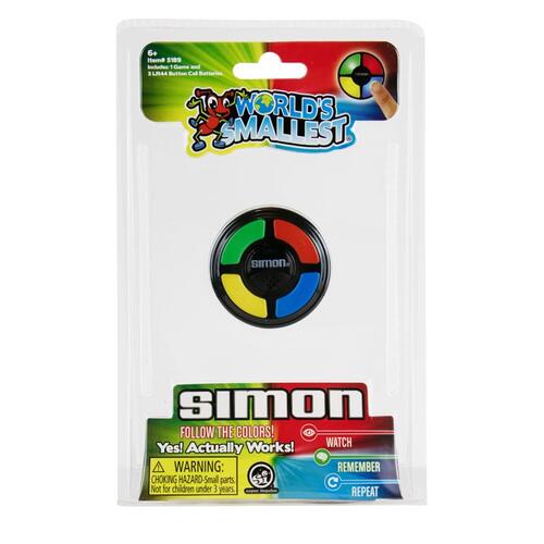 World's Smallest 5189 Simon Game Multicolored Multicolored