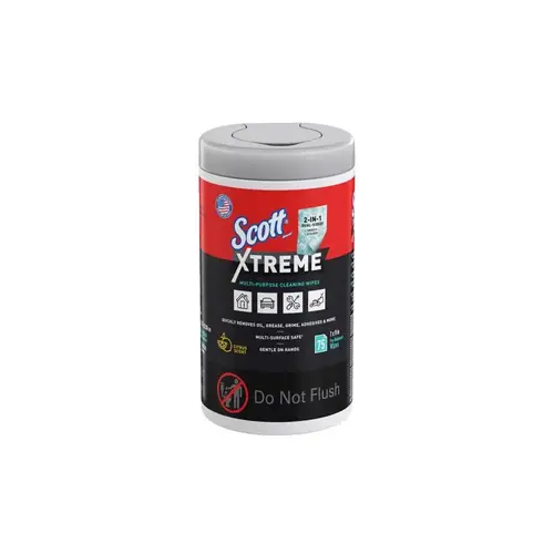 Cleaning Wipes Xtreme 7" W X 9" L 75 wipes