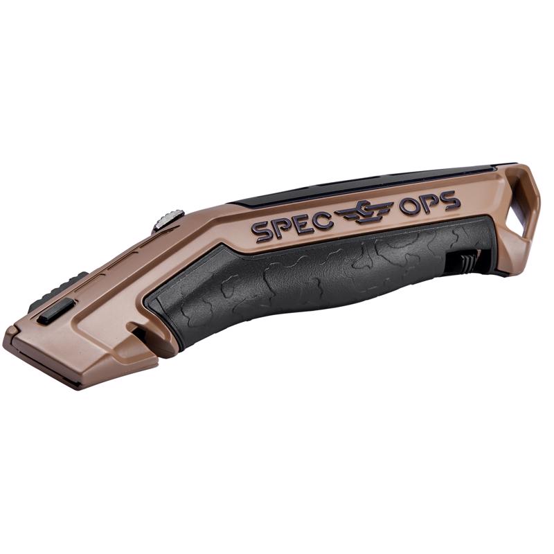 Spec Ops SPEC-K1-UR Utility Knife 7" Retractable Fixed Black Black