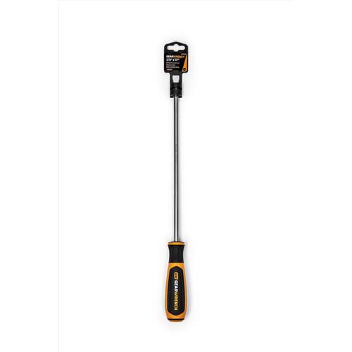 Screwdriver 3/8" X 12" L Slotted Black/Orange