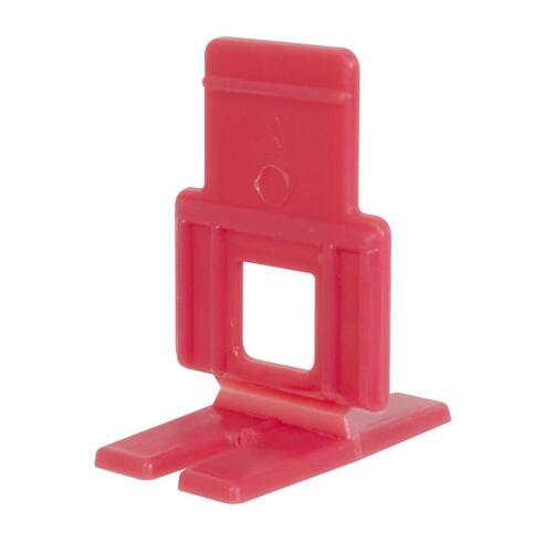 LASH Tile Leveling Clip, 1/8 in Thick Red - pack of 100