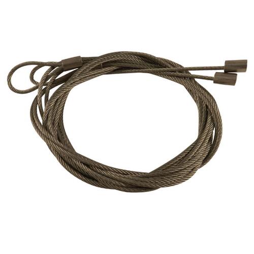 Safety Cables 8 ft. L X 0.13" D Steel Gray