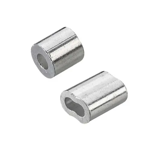 Cable Ferrules and Stops Aluminum Silver