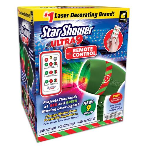 Laser Lights with Remote Control Bulbhead Green