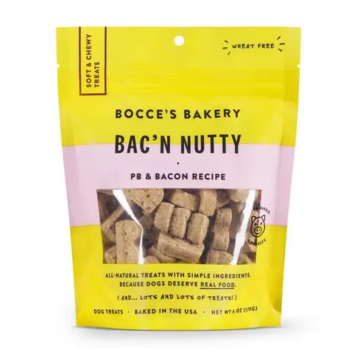 Chews Bac N' Nutty PB and Bacon For Dogs 6 oz