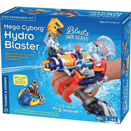 Stem Experiment Kit Mega Cyborg Hydro Blaster Plastic Multicolored 180 pc Multicolored